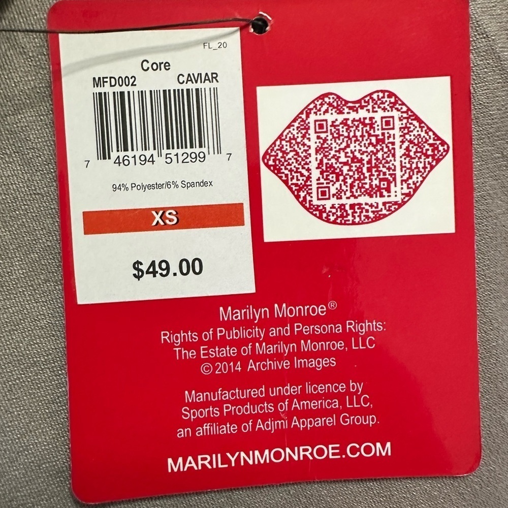 NWT Marilyn Monroe Bodycon Dress, Size XS - Picture 6 of 6